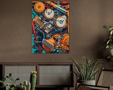 Example of the artwork in a room
