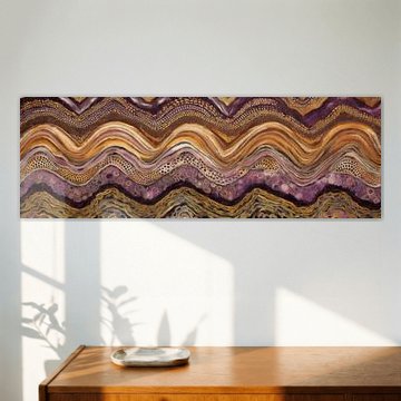 Wavy Lines in Warm Shades by Whale & Sons