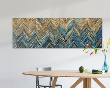 Chevron Blau von Whale & Sons