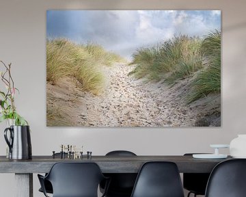 Strandoversteek in Denemarken aan zee van Martin Köbsch