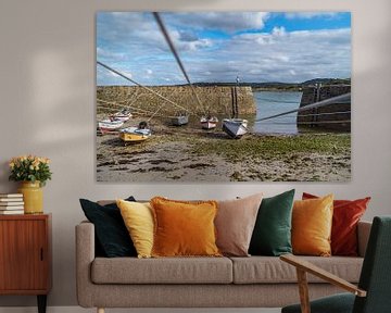 Haven met boten in Normandië - Frankrijk van Martijn Joosse