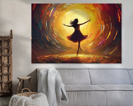 Example of the artwork in a room