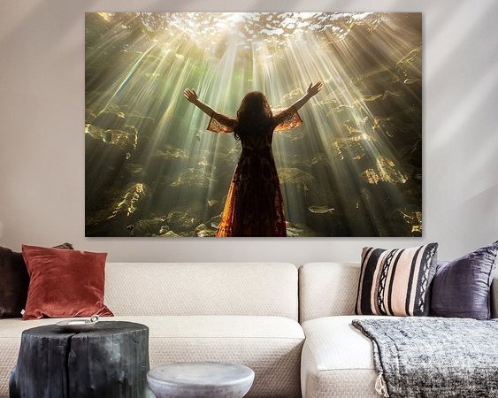 Example of the artwork in a room