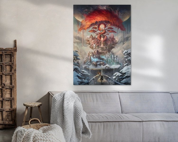 Example of the artwork in a room