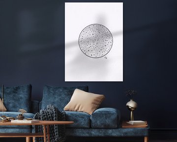 Abstract, cirkel, stippen.