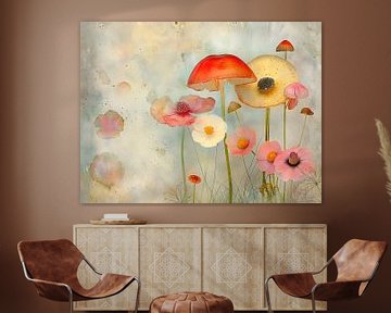 Fantasie bloemen van Heike Hultsch