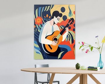Acoustic Guitar Style Henri Matisse by TOAN TRAN