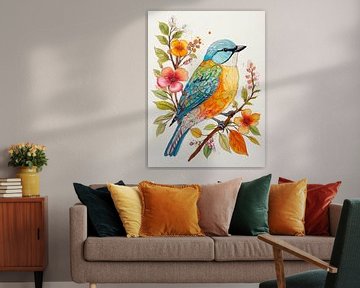 Vogel op een tak van TOAN TRAN