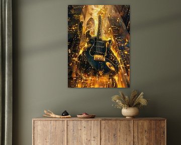 COOL MUSIC ART Urban Rock by Melanie Viola