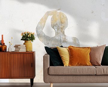 Luminous Echoes - a silhouette of a portrait by Imaginative