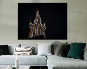 Sint Christoffelkathedraal bij Nacht van Triki Photography