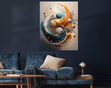 Art colours in art pattern