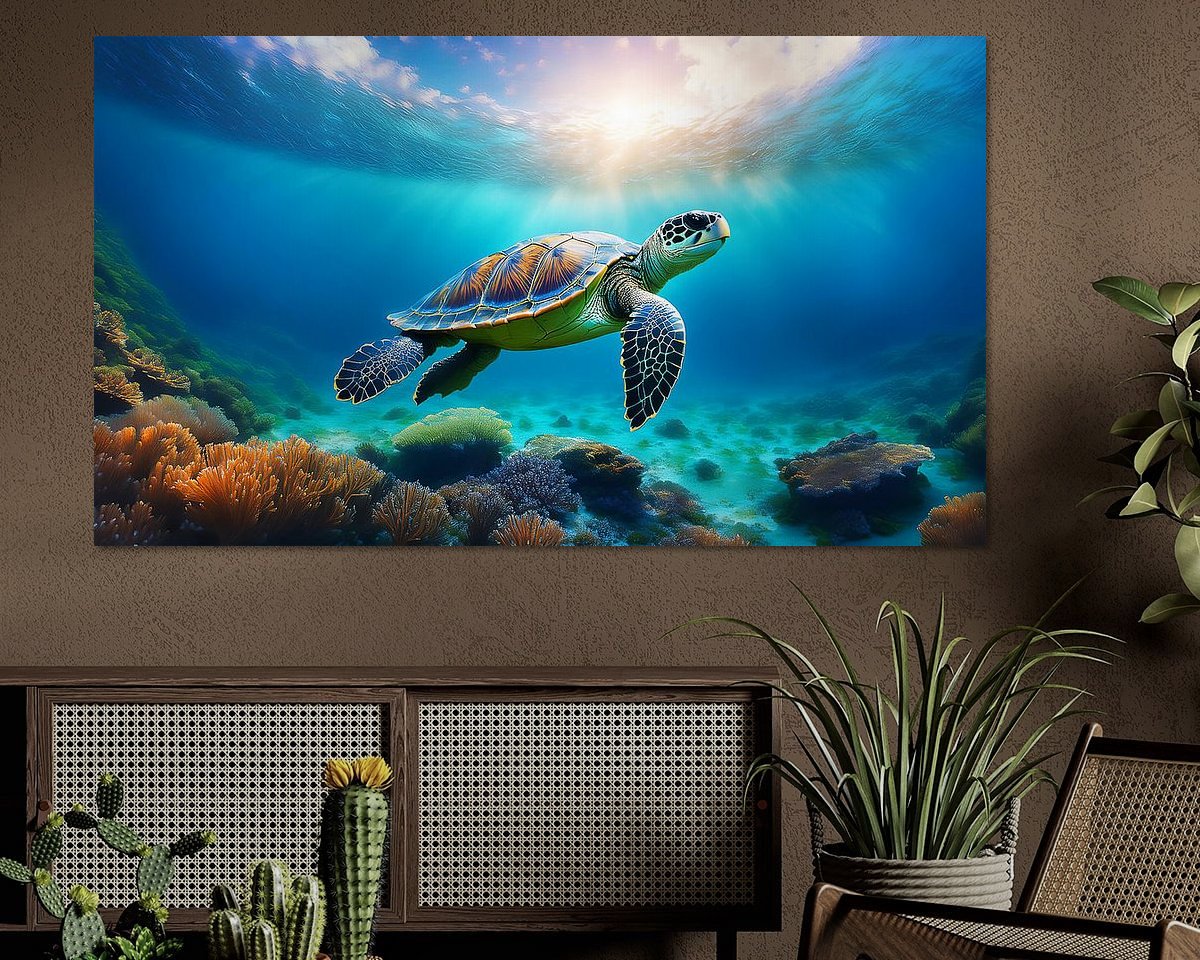 Example of the artwork in a room