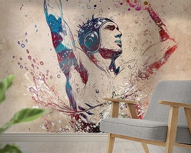 Example of the artwork in a room