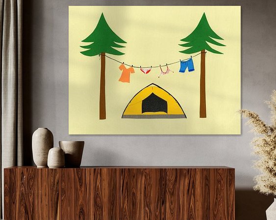Example of the artwork in a room