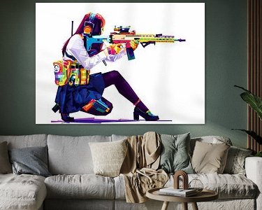 Example of the artwork in a room