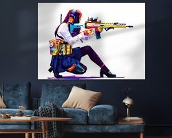 Example of the artwork in a room