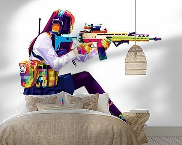 Example of the artwork in a room