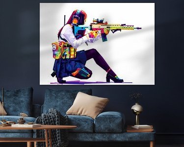 Example of the artwork in a room