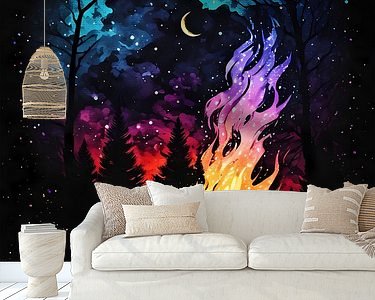 Example of the artwork in a room