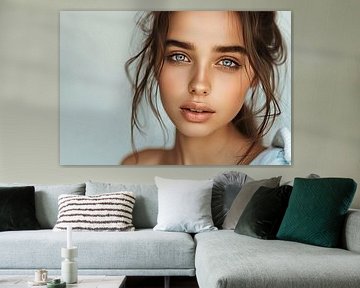 painterly portrait fantasy young woman