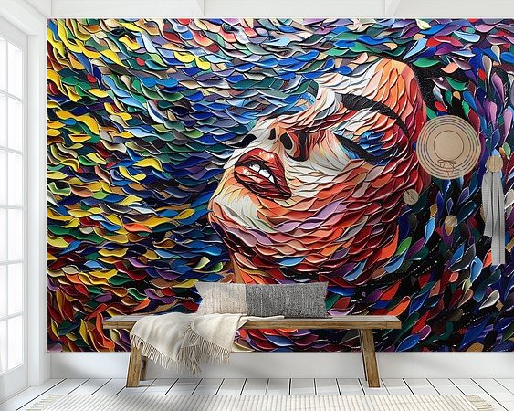 Example of the artwork in a room
