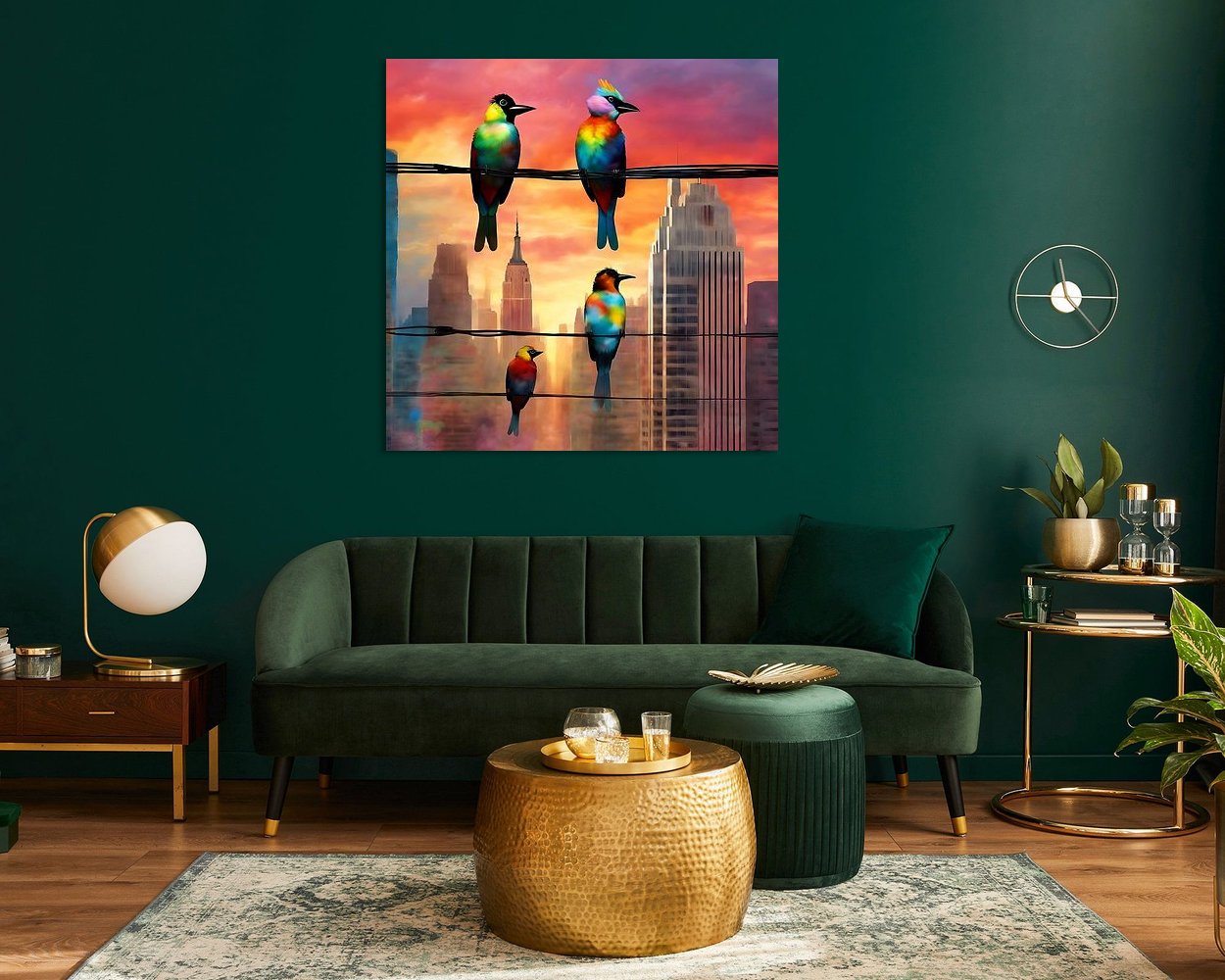 Example of the artwork in a room