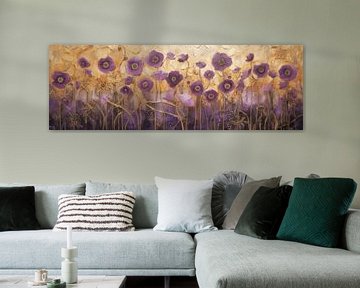 Paarse Bloemweelde van Whale & Sons