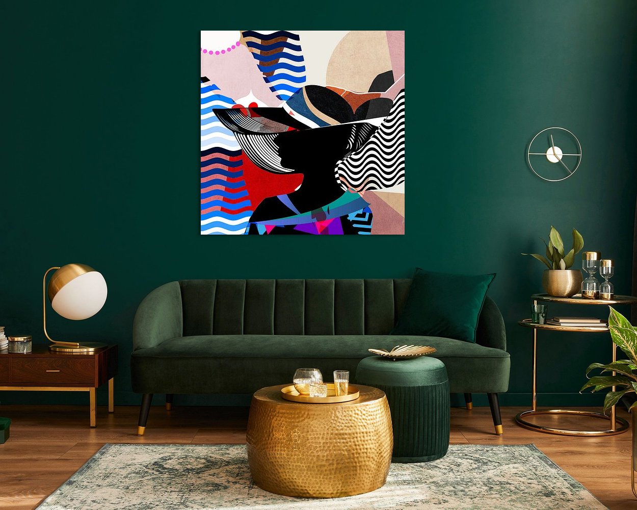 Example of the artwork in a room