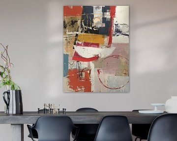 Kleurrijke, moderne en abstracte collage van Studio Allee