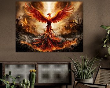 Vuurvogel Phoenix van Petra Dreiling-Schewe