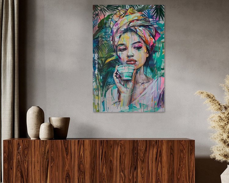 Example of the artwork in a room