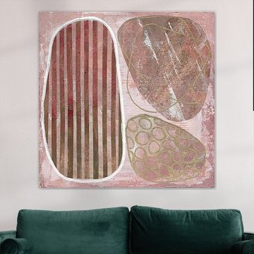 Organischer Minimalismus in Rosa