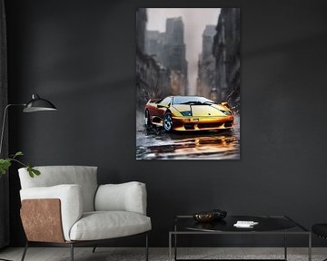 Lamborghini Diablo Spritzer Kunst von kevin gorter