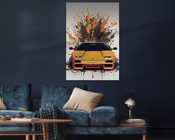 Lamborghini Diablo Spritzer Kunst