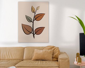 Leaves in autumn colours by Hilde Remerie Photography and digital art