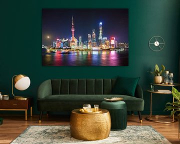 Panorama de Shanghai : Pudong sur Maarten Mensink