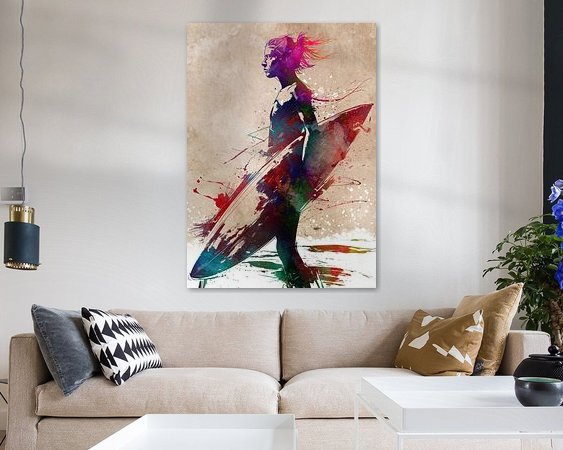 Example of the artwork in a room