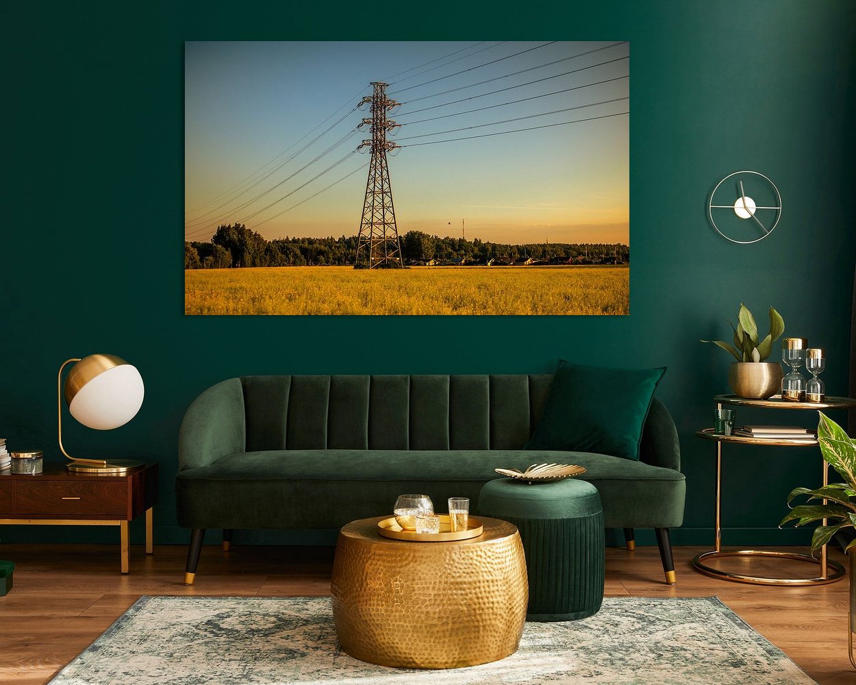 Example of the artwork in a room