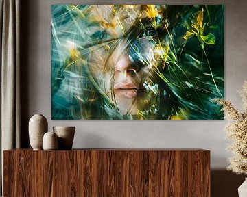 flowerpower vrouw van Egon Zitter