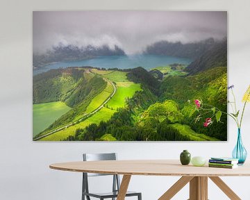 kratermeren van Sete Cidades van Antwan Janssen