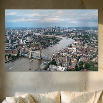 Tower Bridge und die Themse von The Shard aus gesehen