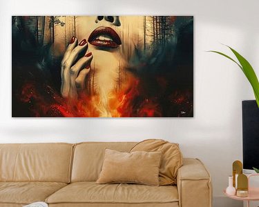 Example of the artwork in a room