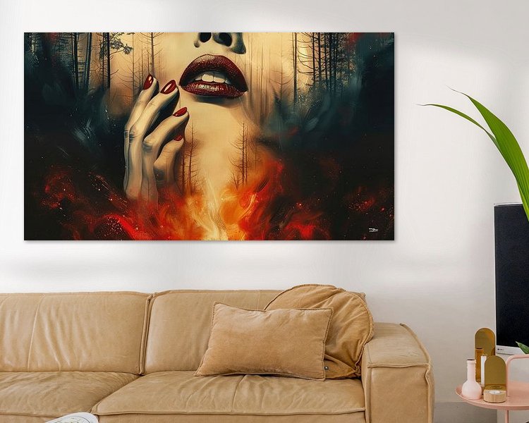 Example of the artwork in a room