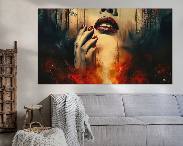 Example of the artwork in a room