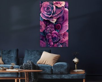 Purple Rose Mood van Jacky