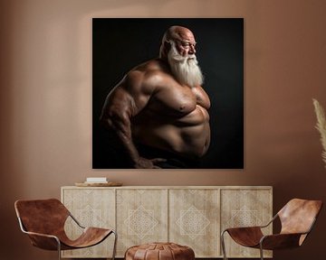 Bodybuilder met baard van BEARpictureart