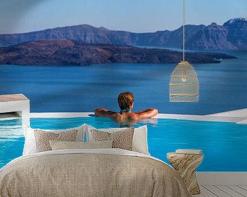 Santorini Infinity Pool II van Erwin Blekkenhorst