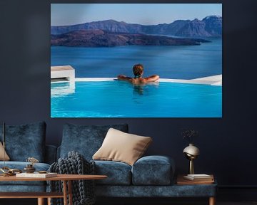 Santorini Infinity Pool II by Erwin Blekkenhorst