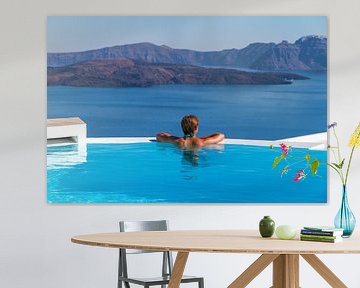 Santorini Infinity Pool II van Erwin Blekkenhorst